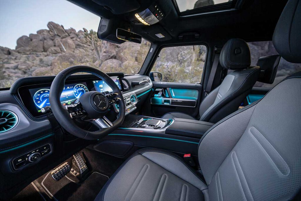 Das Cockpit der neuen Mercedes G-Klasse G580